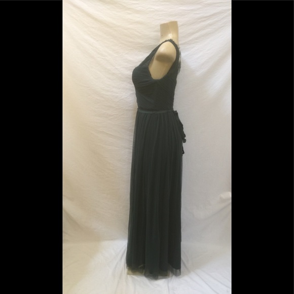 Anthropologie Hitherto Size 2 Dusty Emerald Dress - Picture 7 of 8